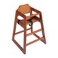 DL901 Wooden High Chair Dark Wood