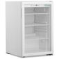 BC125 119 Ltr Undercounter Single Glass Door White Display Fridge