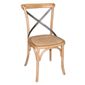 GG656 Natural Bentwood Chairs with Metal Cross Backrest (Pack of 2)
