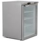 UCR140CR 145 Ltr Undercounter Single Glass Door Stainless Steel Display Fridge