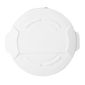 GG795 Polypropylene Round Ingredient Bin Lid White Fits 38 Ltr Bin