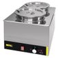 S077 2 x Round Pot Electric Countertop Wet Heat Bain Marie
