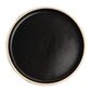 FA314 Canvas Flat Round Plate Delhi Black 180mm (Pack of 6)