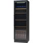 VKG571 377 Ltr Upright Single Glass Door Black Single Zone Wine Cooler