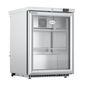 HR150G 150 Ltr Undercounter Single Glass Door Stainless Steel Display Fridge