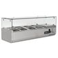 TOP1200CR 3 x 1/3GN & 1 x 1/2GN Refrigerated Countertop Food Prep Display Topping Unit
