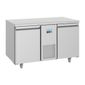 U-Series UA070 281 Ltr 2 Door Stainless Steel Refrigerated Prep Counter