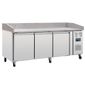 U-Series GL182 Medium Duty 634 Ltr 3 Door Stainless Steel Refrigerated Prep Counter With Marble Worktop