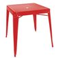 GC868 Bistro Square Steel Table Red 668mm (Single)