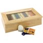 CB808 Hevea Wood Tea Box