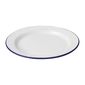 Enamel DC388 Dinner Plates White & Blue 300mm (Pack of 6)