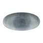 Studio Prints Raku DY219 Oval Plates Topaz Blue 347mm