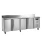 CK7410X1SP 616 Ltr 4 Door Stainless Steel Refrigerated Prep Counter With Upstand