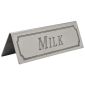 CZ432 Milk Stainless Steel Table Sign