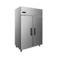 HEG675 Medium Duty 1090 Ltr Upright Double Door Stainless Steel Fridge