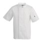 A211-L Vegas Unisex Chefs Jacket Short Sleeve White L