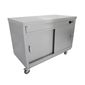 HOT12 1200mm Wide Mobile Hot Cupboard With Plain Top