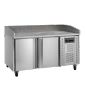 PT1200 390 Ltr 2 Door Stainless Steel Refrigerated Prep Counter with Granite Top