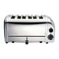 61028 6 Bun Metallic Silver Toaster