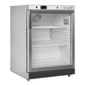 UR200SG 136 Ltr Undercounter Single Glass Door Stainless Steel Display Fridge