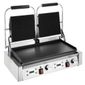 CU612 Electric Double Contact Panini Grill - Ribbed Top & Flat Bottom