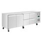 U-Series UA021 Medium Duty 476 Ltr 2 Door & 4 Drawer Stainless Steel Refrigerated Prep Counter