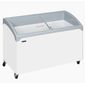 NIC400SCEB LED 388 Ltr White Display Chest Freezer With Curved Glass Lid