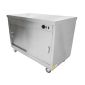 HOT15 1500mm Wide Mobile Hot Cupboard With Plain Top