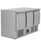 BCC3 Medium Duty 368 Ltr 3 Door Stainless Steel Refrigerated Prep Counter