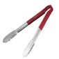 CB154 Colour Coded Red Serving Tongs 300mm