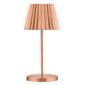 Dominica FU991 Cordless LED Table Lamp Brushed Copper 260mm (Pack of 6)