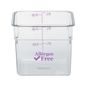 6SFSCW441 Allergen-Free Square Storage Container 5.7 Ltr