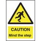 W290 Caution Mind The Step Sign