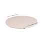 CL714 Round Pizza Stone with Metal Serving Rack 15"