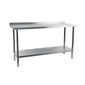 DR024 1800mm Fully Assembled Stainless Steel Wall Table with Upstand