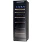 WFG185 414 Ltr Upright Single Glass Door Black Dual Zone Wine Cooler