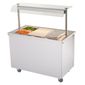 Jamaican JBM30R-900-SS 1205mm Wide Mobile Hot Cupboard With Bain Marie Top
