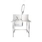 T11SENR 1100(W) x 800(D)mm Right Hand Entry Table With Sink For Classeq Passthrough Dishwashers