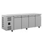 Jade HJC4-SA 715 Ltr 4 Door Stainless Steel Refrigerated Prep Counter