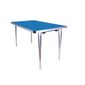DM945 Contour Folding Table Blue 4ft