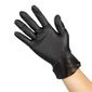 FJ748-S Powder-Free Vinyl Gloves Black Small (Pack of 100)