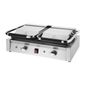 CU604 Electric Double Contact Panini Grill - Ribbed Top & Bottom