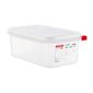 DL981 Polypropylene 1/4GN Food Storage Containers with Lids 2.8 Ltr (Pack of 4)