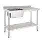 DY823 1200w x 600d mm Stainless Steel Single Sink With Right Hand Drainer