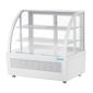 C-Series CU637 100 Ltr Countertop Curved Glass White Refrigerated Display Case