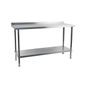 DR022 1200mm Fully Assembled Stainless Steel Wall Table with Upstand