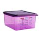 Allergen CM789 Polypropylene 1/2 Gastronorm Food Storage Container Purple 10 Ltr