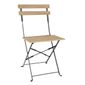 Perth FU539 Pavement Style Folding Chairs Wood Effect (Pack of 2)