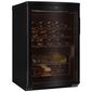 SC85 92 Ltr Undercounter Single Zone Black Wine Cooler With Fan