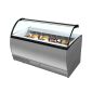 ISABELLA 13LX 13 x Napoli Pan Grey Curved Glass Ice Cream Display Freezer